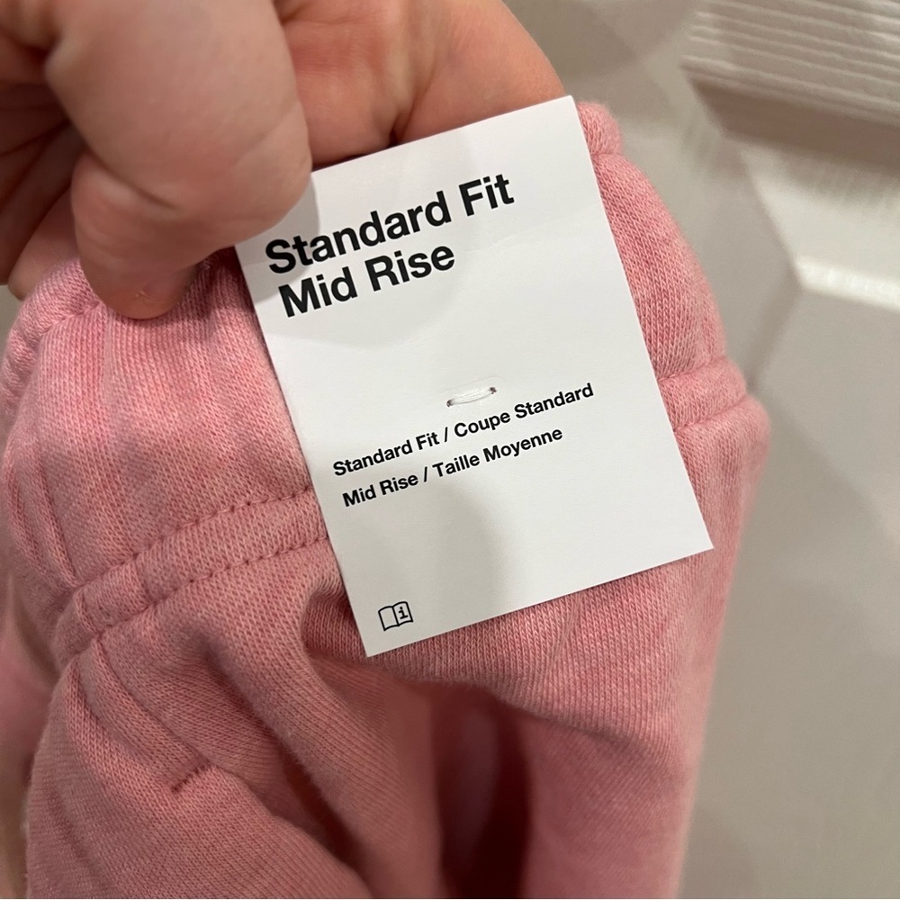 NIKE Club Fleece Mid-Rise Skirt Elemental Pink Heather Womens Size Medium - Picture 3 of 5